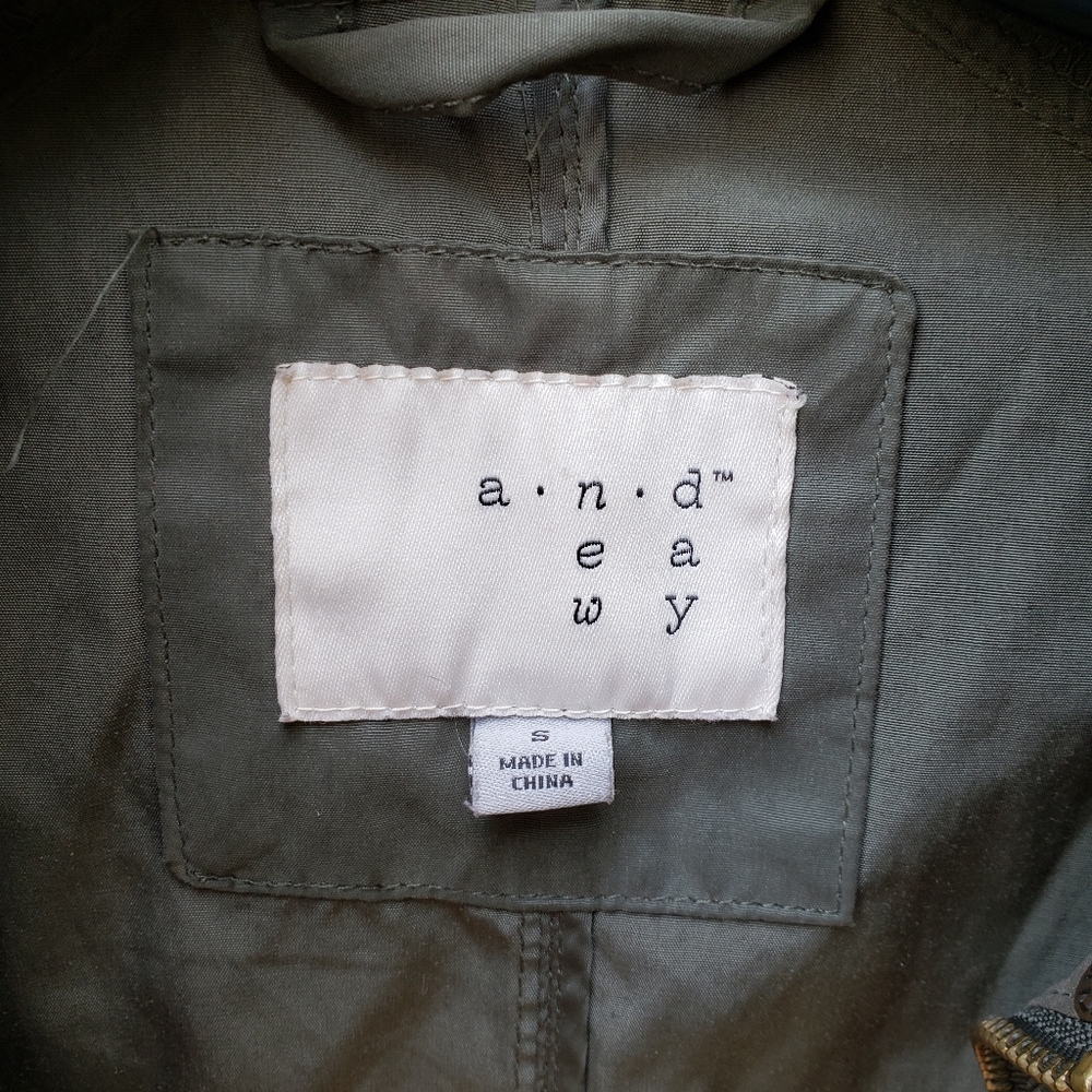 A New Day Army Green Drawstring Utility Jacket - S - image 5